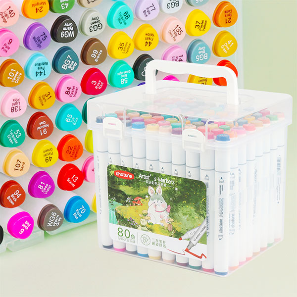 Alcohol White Barrel Triangle Bar Marker Pen