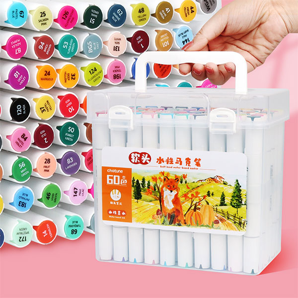 Alcohol White Barrel Round Bar Marker Pen