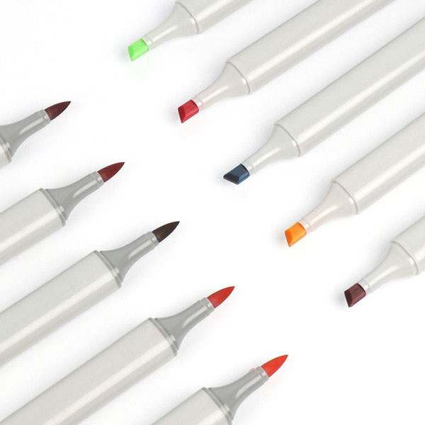 168 Colours Alcohol Oval Bar Marker Pen